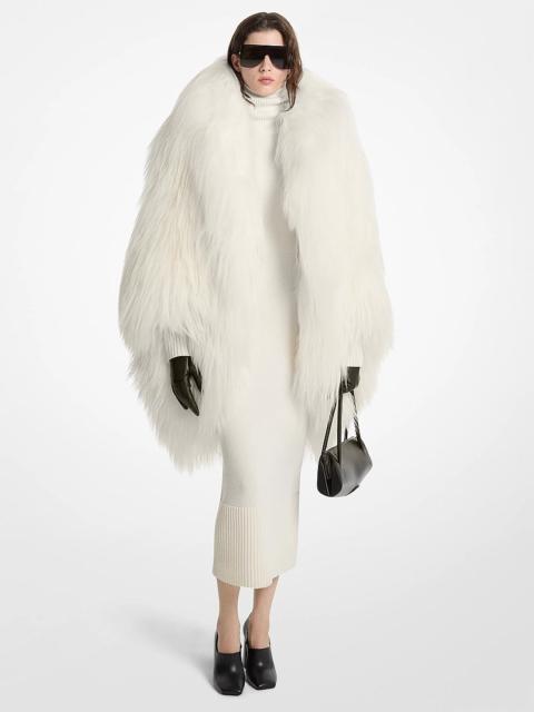 MICHAEL KORS COLLECTION Shearling Bubble Coat
