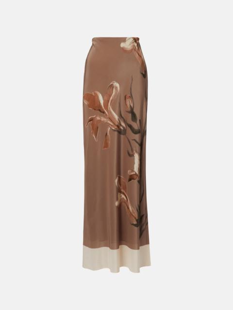 SIR. Azaliea floral silk maxi skirt