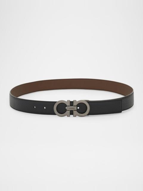 FERRAGAMO Men's Reversible Gancini-Buckle Belt