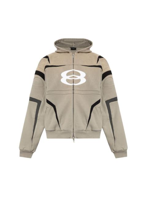 Unity Sports Icon panelled zip-up hoodie