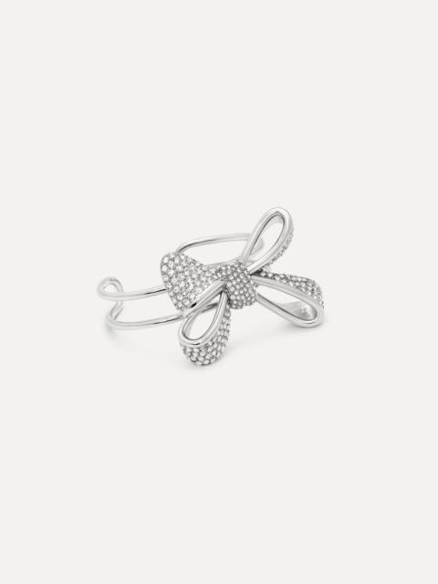 Oscar de la Renta CRYSTAL PAVÉ BOW CUFF BRACELET