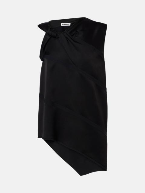 Jil Sander Asymmetric satin top