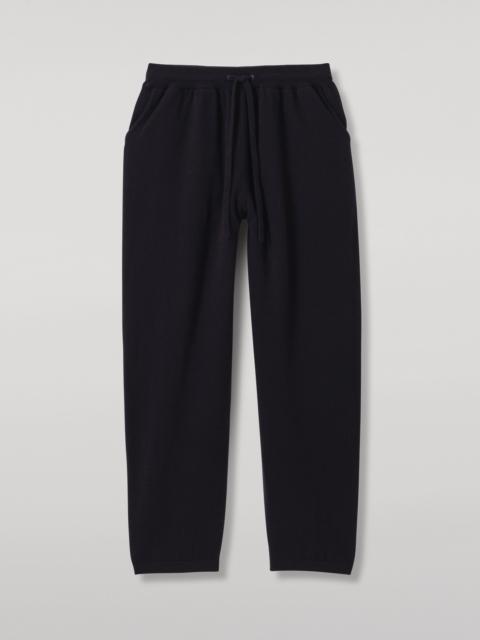 Johnstons of Elgin Lewis Dark Navy Tapered Cashmere Joggers