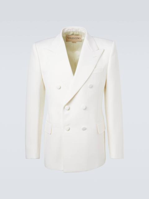 Valentino Double-breasted virgin wool blazer