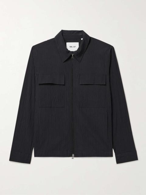 NN07 Alban 5721 Organic Cotton-Blend Seersucker Jacket