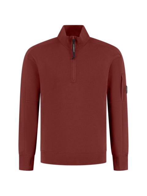 C.P. Company diagonal raised fleece Lens half zip sweatshirt