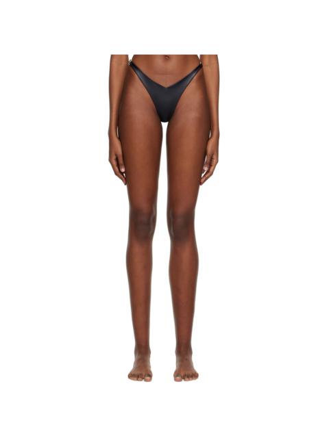 GCDS Black Clip Bikini Bottoms