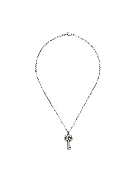 Double G key charm necklace