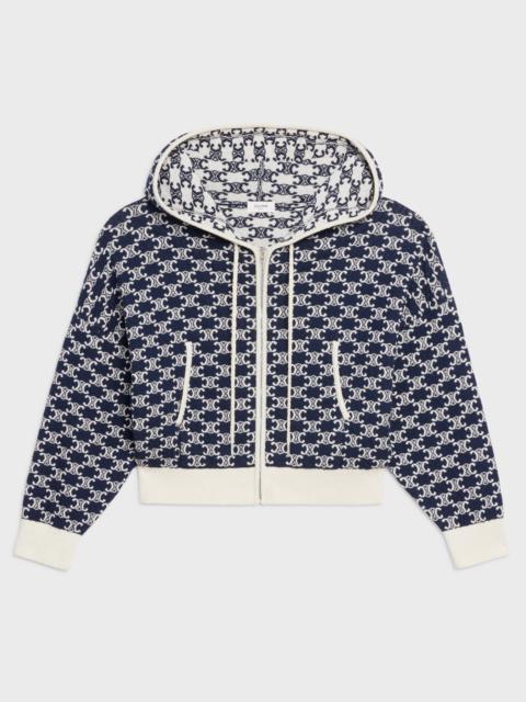 CELINE HOODIE IN COTTON BOUCLÉ