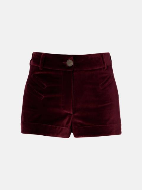 Etro Cotton velvet shorts
