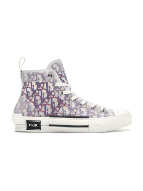 Dior B23 High Top Red Blue Oblique