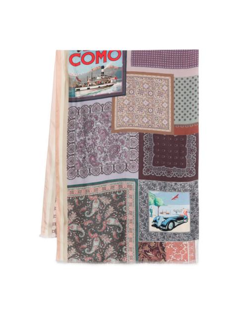 Pierre-Louis Mascia patchwork paisley scarf