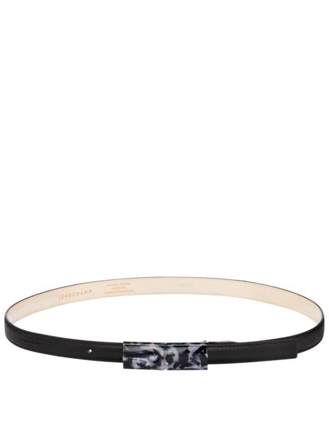 Longchamp Roseau Ladie's belt Black - Leather