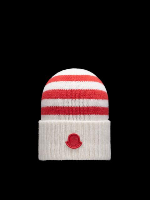 Moncler Striped Wool Beanie