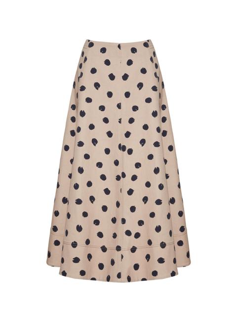 Cara Cara Aisha Skirt
Midi-Length Printed Cotton Canvas Skirt
