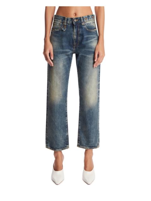 R13 Blue Cropped Jeans