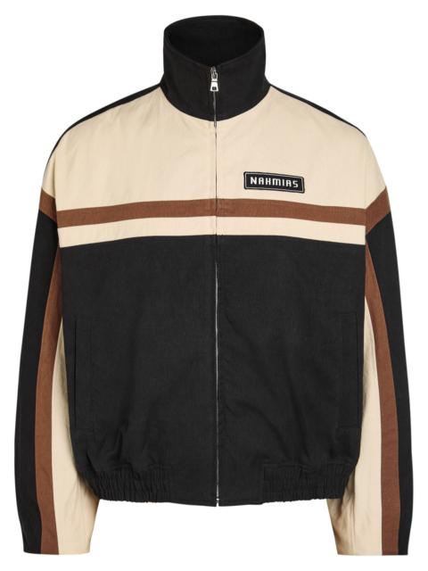 NAHMIAS Nahmias Appliquéd Canvas Bomber Jacket