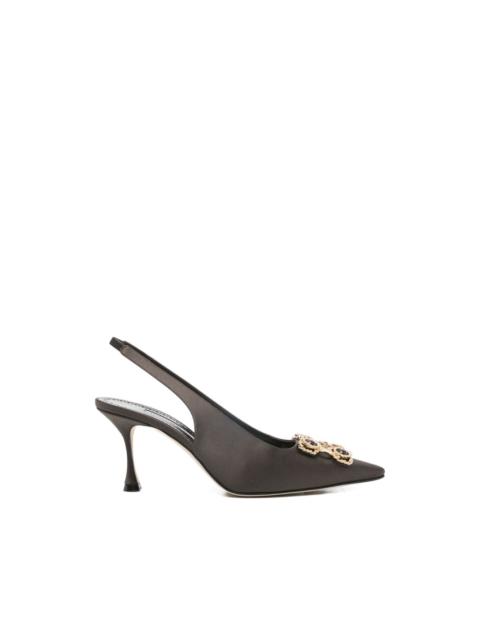 Manolo Blahnik embellished cupida pumps