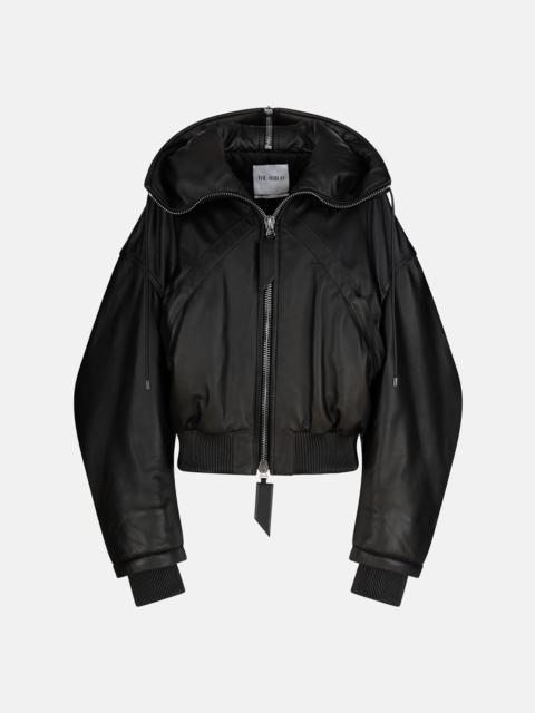レザージャケット・コート THE ATTICO LEATHER BOMBER JACKET (250WCB00004 LBT128AA100) BLACK The Attico LEATHER BOMBER JACKET (250WCB00004) – LOZURI®