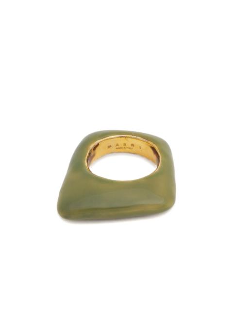 Marni trapeze enamel ring