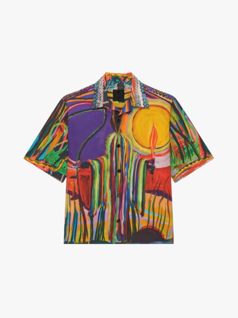 Givenchy HAWAIIAN SHIRT IN COTTON WITH REAPER PRINT