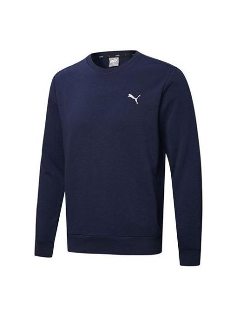 PUMA PUMA Crew Neck Sports Hoodies 'Navy White' 590321-06