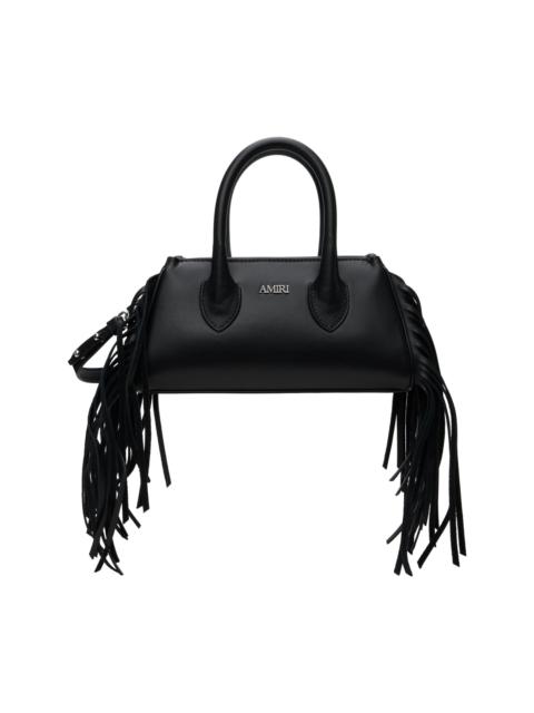 AMIRI Black Fringe Micro Honey Bag