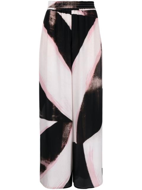 Alexander McQueen printed high-waist trousers
