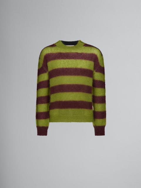 Marni MOHAIR AND WOOL SWEATER WITH MULTICOLOUR STRIPES