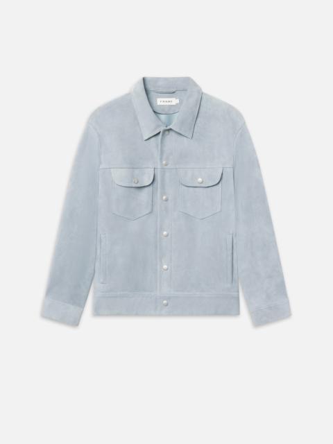 FRAME Suede Trucker Jacket