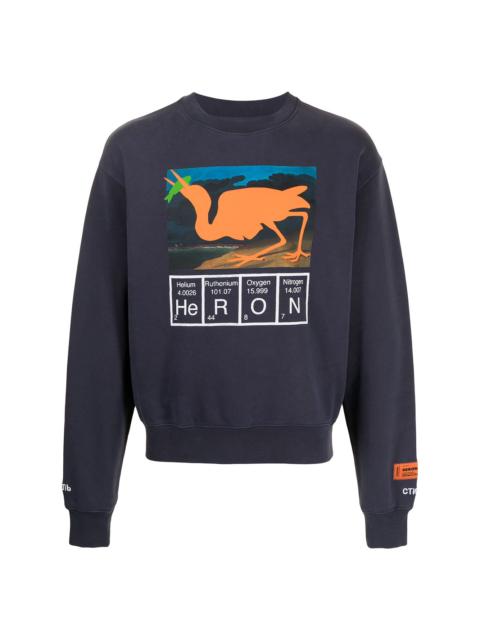 Periodic logo-print sweatshirt