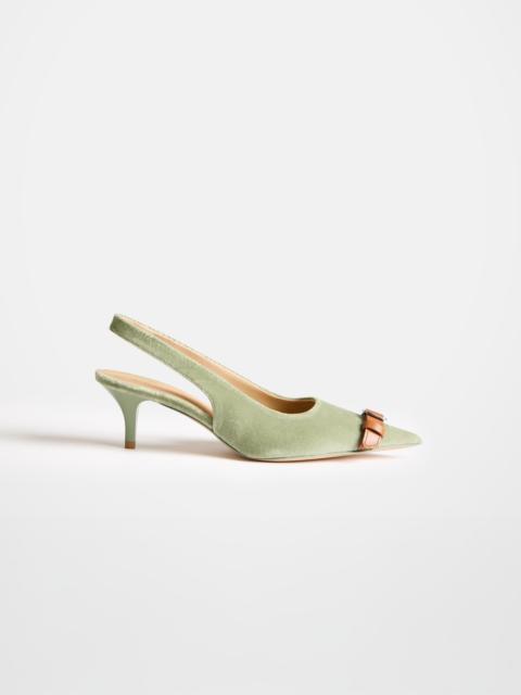 JW Anderson WOMENS BUCKLE SLING-BACK IN ARTICHOKE