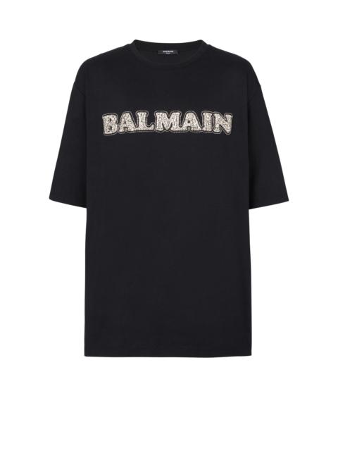 Embroidered retro Balmain T-shirt