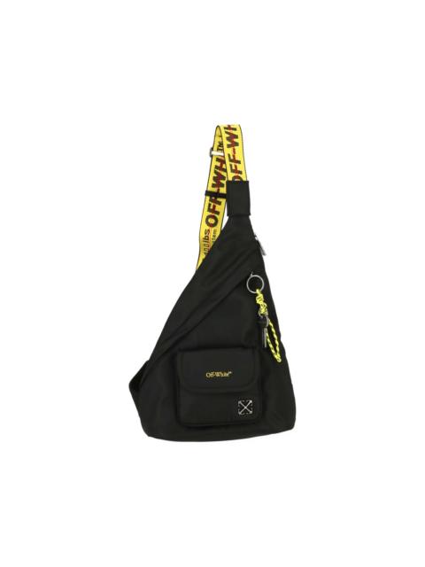 logo-plaque messeger bag