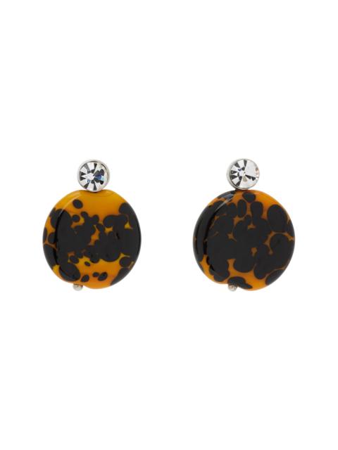 Dries Van Noten Handmade Painted Earrings