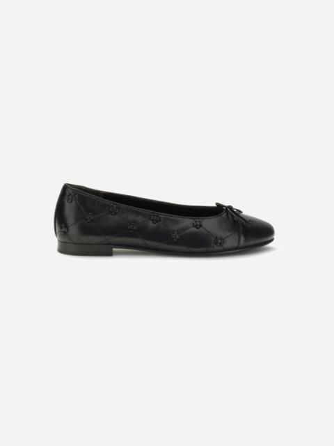 TORY BURCH Bunny knot pointed Ballerinas