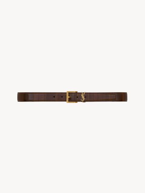 SAINT LAURENT CASSANDRE VADIM BELT IN EEL
