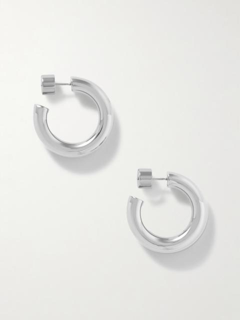 JENNIFER FISHER Natasha Huggies Silver-tone Hoop Earrings
