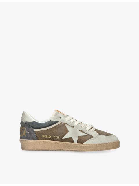 Golden Goose Men’s Ball Star Waxed-Suede Trainers