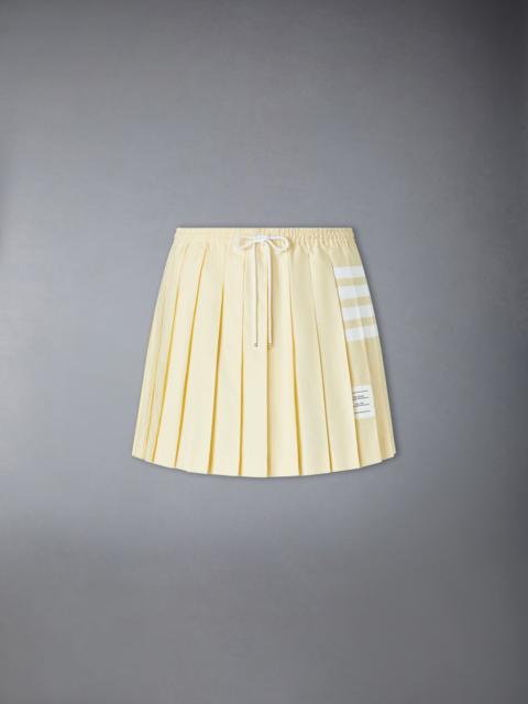 Thom Browne OXFORD 4-BAR DRAWSTRING PLEATED MINI SKIRT