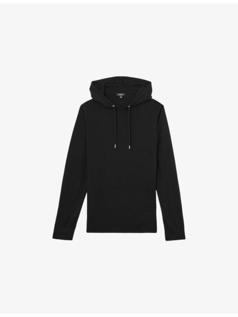 REISS Holland wool knit hoody