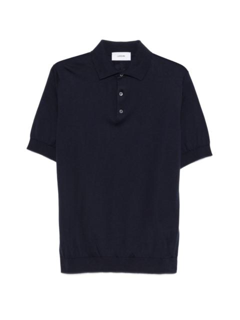 LARDINI button placket polo shirt