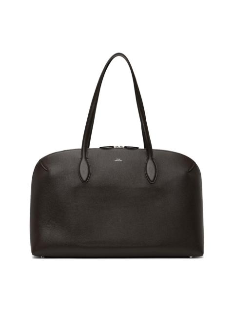 TOTEME Brown Grained-Leather Day Tote