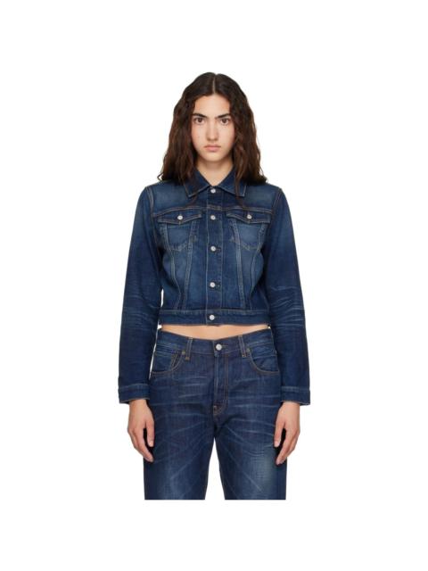 Acne Studios Blue Fitted Denim Jacket