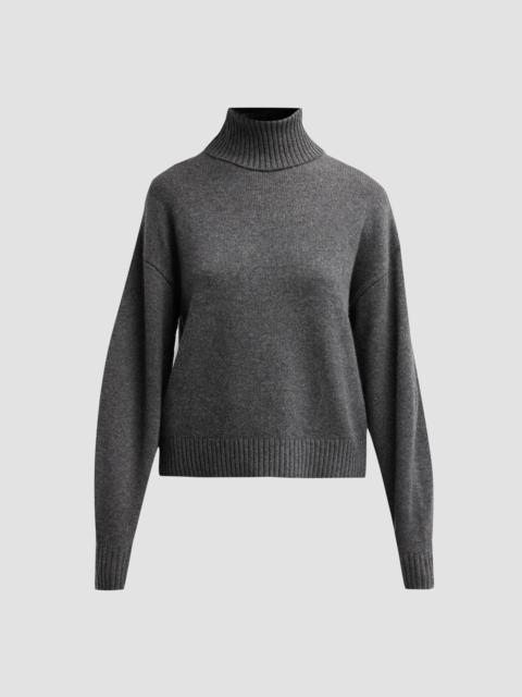 Theory Women's Cashmere Turtleneck Sweater - Charcoal