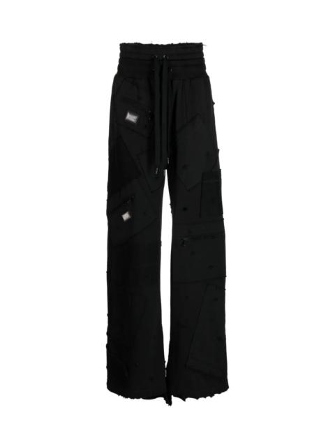 Dolce & Gabbana PATCHWORK WIDE-LEG TRACK PANTS