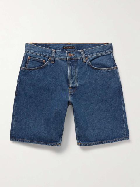 Nudie Jeans Seth Straight-Leg Stone-Washed Organic Denim Shorts