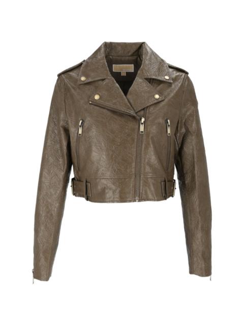 MICHAEL KORS long-sleeved biker jacket