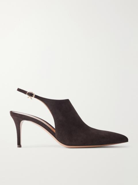 Gianvito Rossi Bazel 70 Suede Pumps