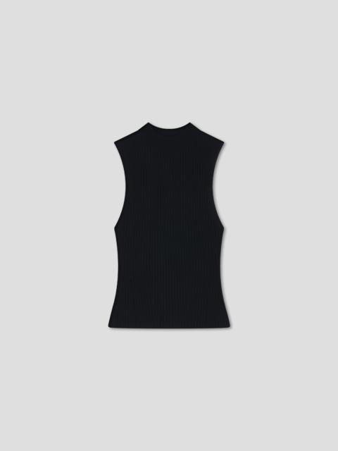 Nanushka Fine Merino Rib Half Turtleneck Vest